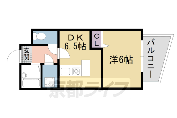 エスリード京都河原町の間取り写真