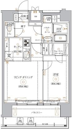 GENOVIA南千住IXskygardenの間取り写真