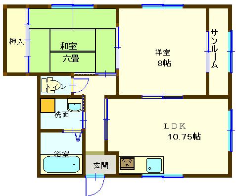 プラネットＡ棟の間取り