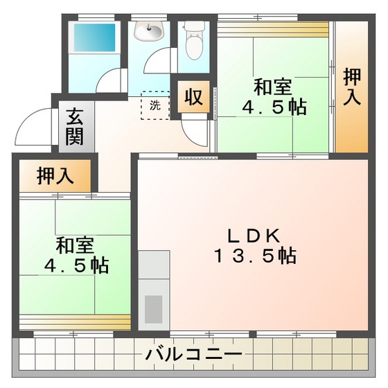 マンションむつみヶ丘の間取り