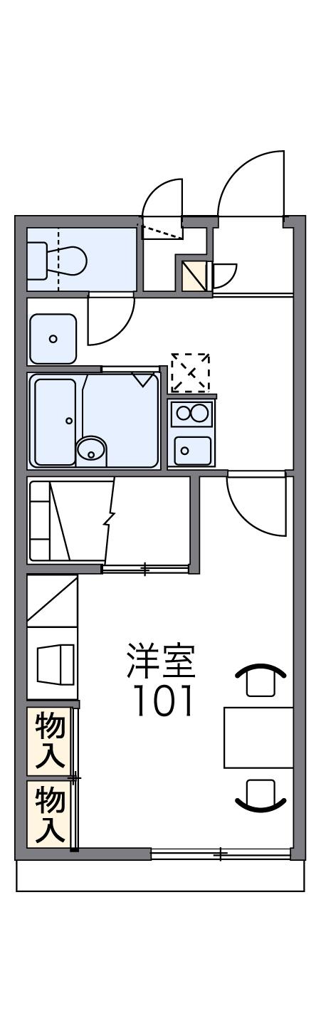 レオパレスＨａＲＵIIの間取り