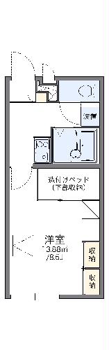 レオパレスラークの間取り