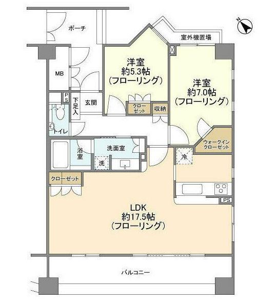 アルス三軒茶屋エストライフの間取り