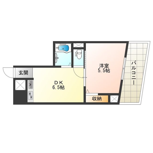 大阪府大阪市西区九条１（マンション）の賃貸物件の間取り