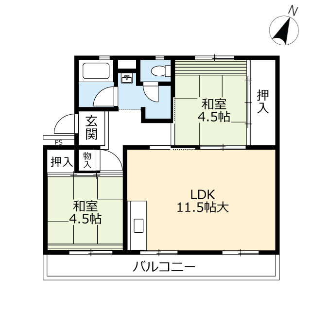 ＵＲ梅ノ木の間取り