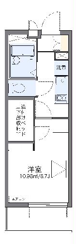 レオパレス七隈の間取り