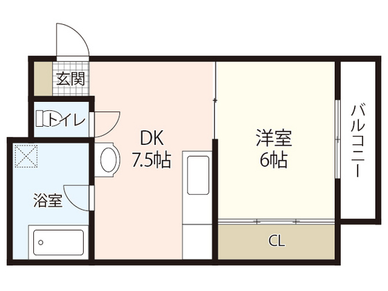 広島市中区袋町のマンションの間取り