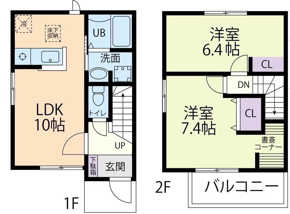 カーサ ミーテ　Bの間取り