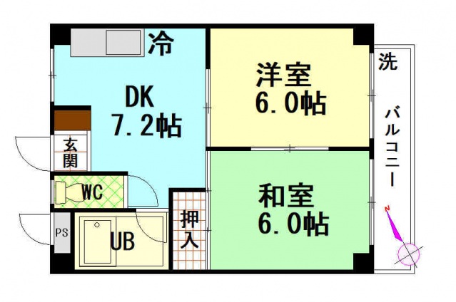 ビレッジ中央の間取り