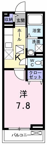 神奈川県座間市相模が丘５（アパート）の賃貸物件の間取り