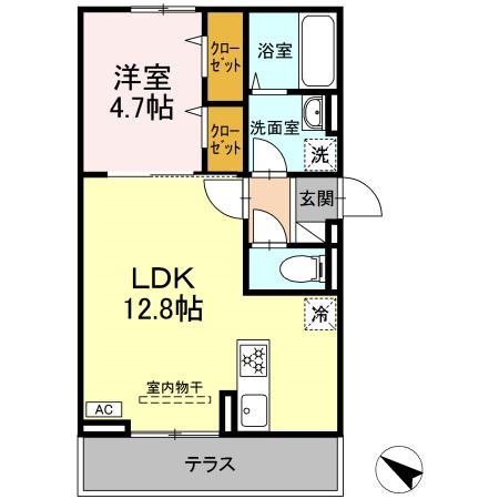 D-roomやはた　IIIの間取り