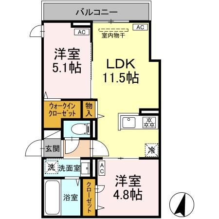 グラナーデ興野の間取り