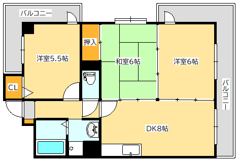 カーサヌマタの間取り