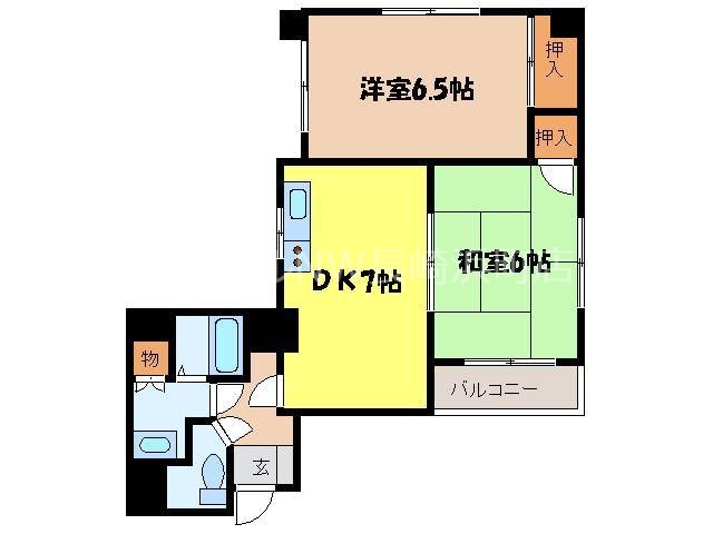 【ブランディール鮫島の間取り】