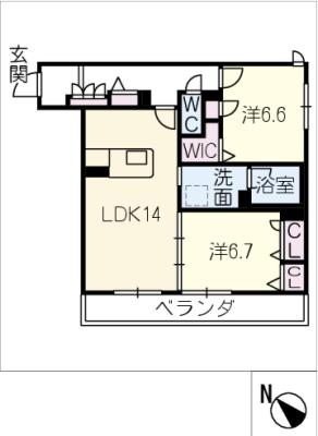 エルパティオ　Ｎ棟の間取り