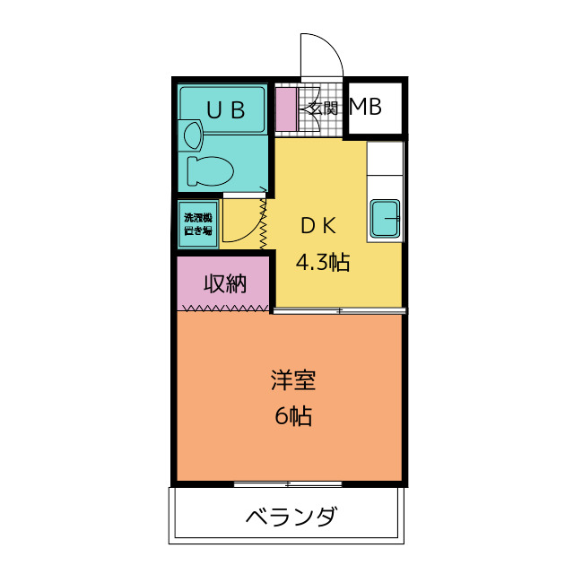 【ブルーウィング原の間取り】