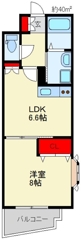 セントフォール新飯塚駅前の間取り