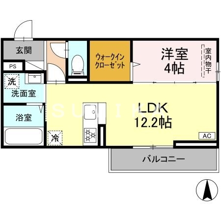 D-ROOM西長瀬の間取り