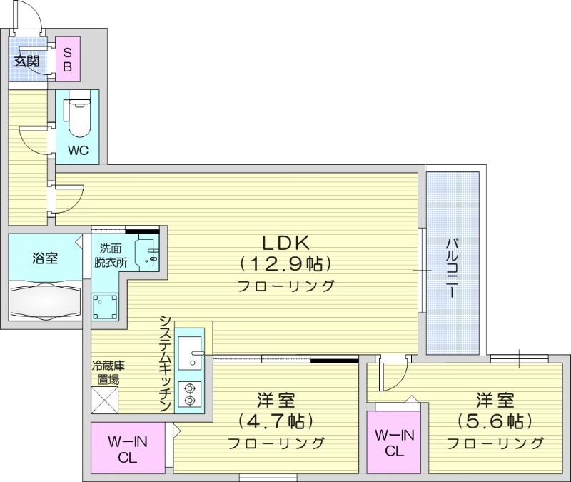 S-RESIDENCE元町alectraの間取り