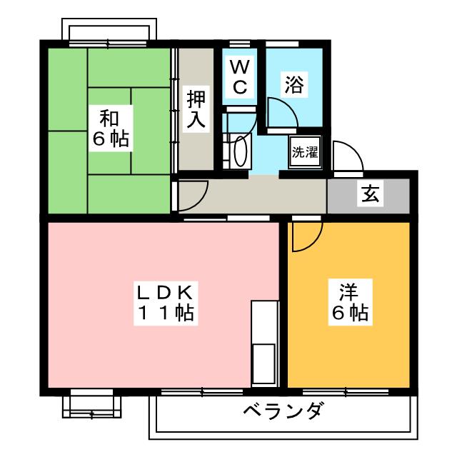 ハーモニーIIの間取り