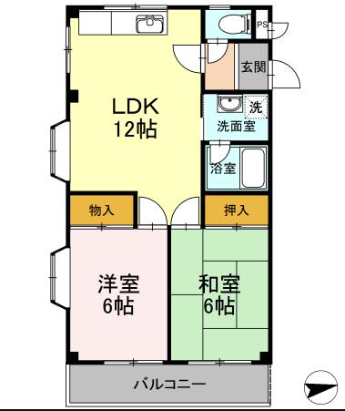 東海市加木屋町のアパートの間取り