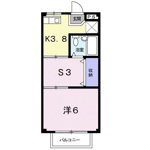 四日市市海山道町のアパートの間取り