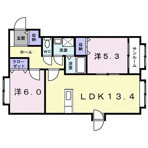 パルテール４．３の間取り