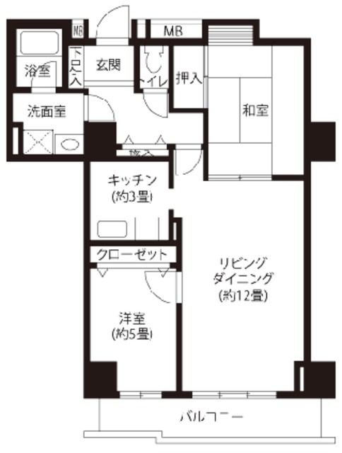 杉並区荻窪のマンションの間取り