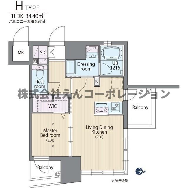 ラクレイス香椎駅前の間取り