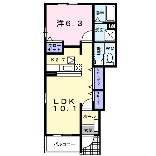 エスポワール壱番館の間取り