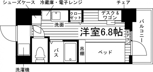 文京区目白台のマンションの間取り