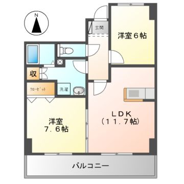 マンションエルガーデンの間取り