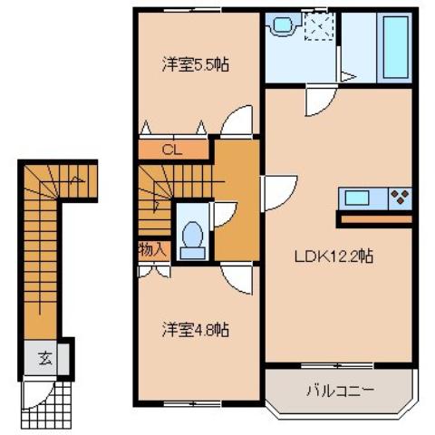 サンパティークカンサイの間取り