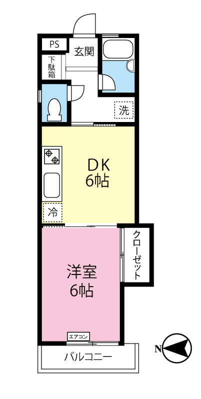 グレース小川の間取り