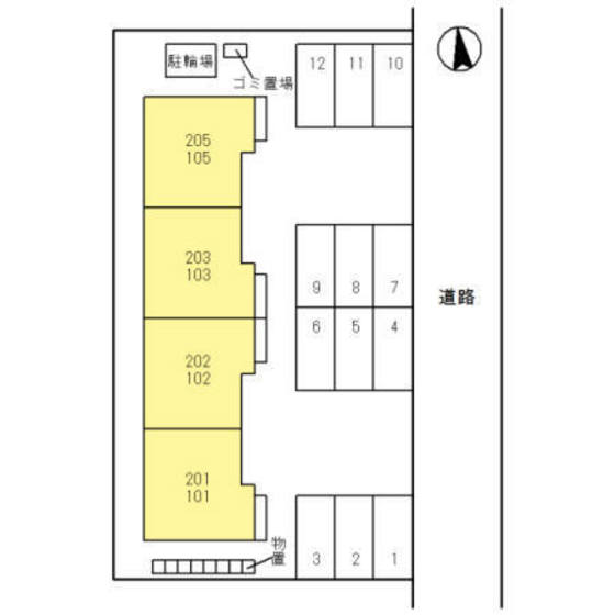 【Ｄ－ｒｏｏｍ　Ｌｕｎａの駐車場】