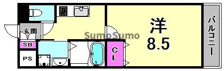 尼崎市南塚口町のマンションの間取り