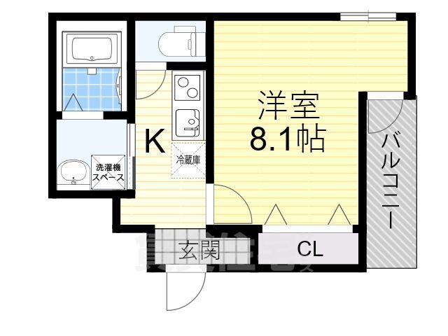 フジパレス千里丘駅東の間取り