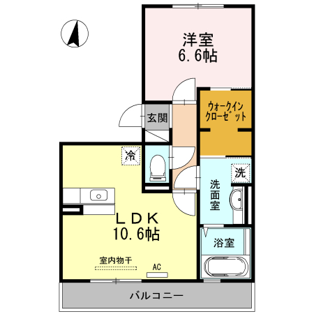 【イーストハイムの間取り】