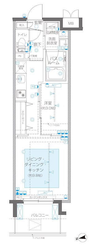 ZOOM新宿御苑前の間取り