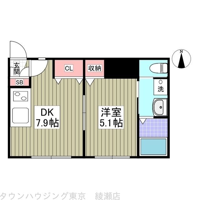 セプテーニ四ツ木の間取り