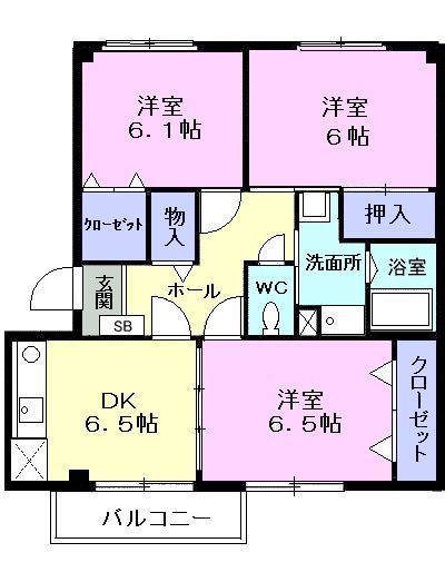 フレシール・エヌの間取り