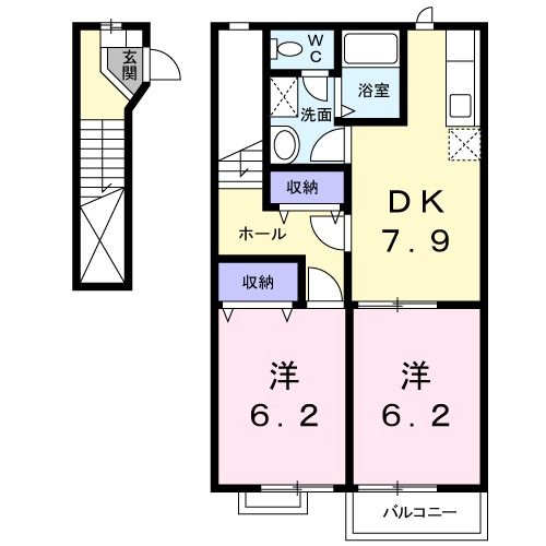 フォレスト　平賀の間取り