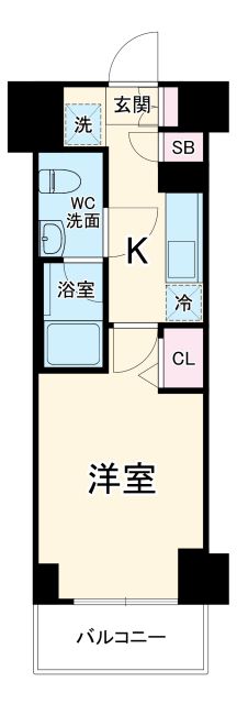 リヴシティ横濱石川町の間取り