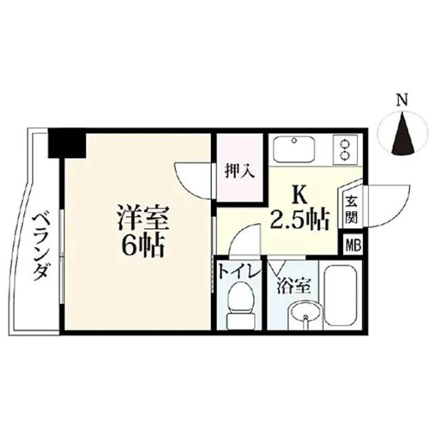 マンションタツタの間取り