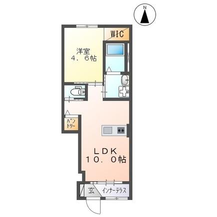 北群馬郡吉岡町大字大久保のアパートの間取り