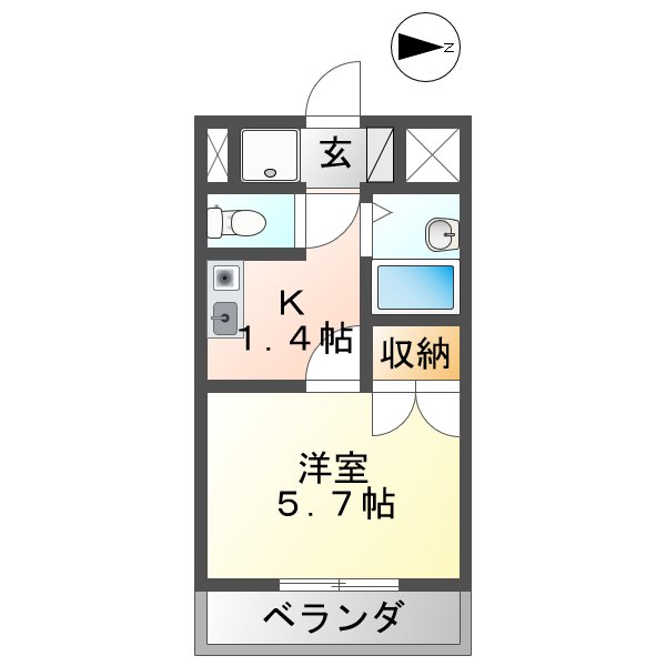 セジュール栄の間取り