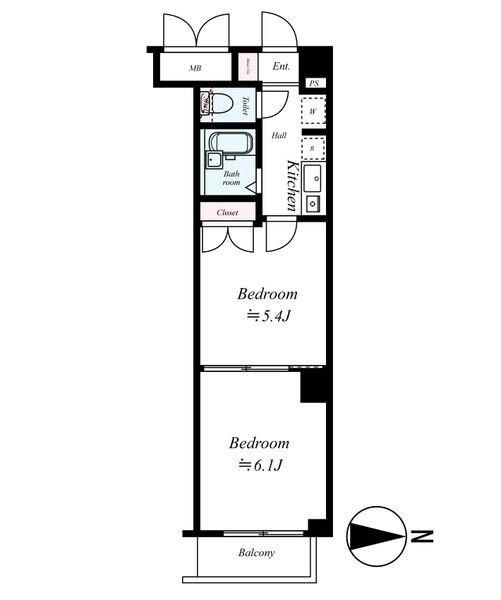 杉並区上荻のマンションの間取り