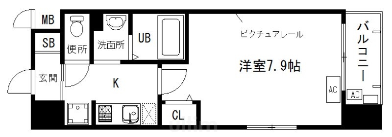 フォレスト西大路五条の間取り