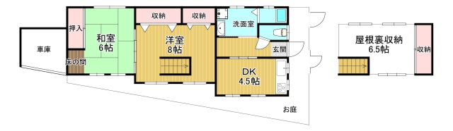 松原町一戸建ての間取り