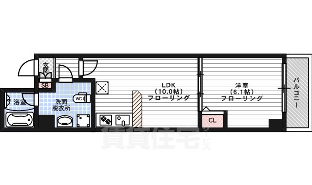 ブローニュ御所東の間取り